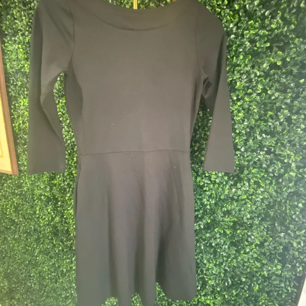 Ann Taylor Factory Gray‎ Fit and Flare Long Sleeve Dress